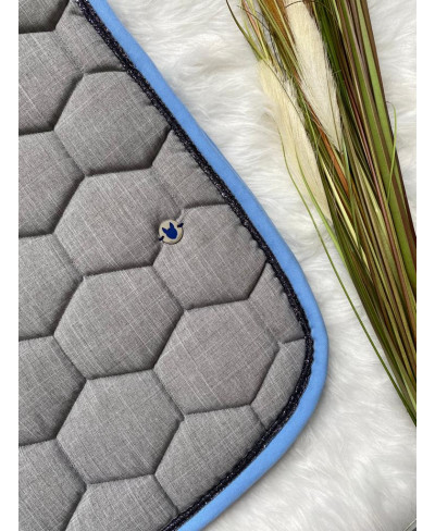 Tapis dressage gris chiné...