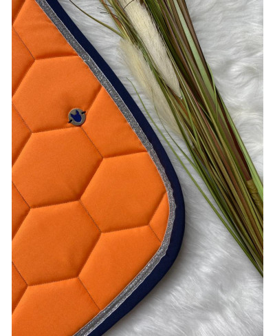 Tapis Orange, marine et...