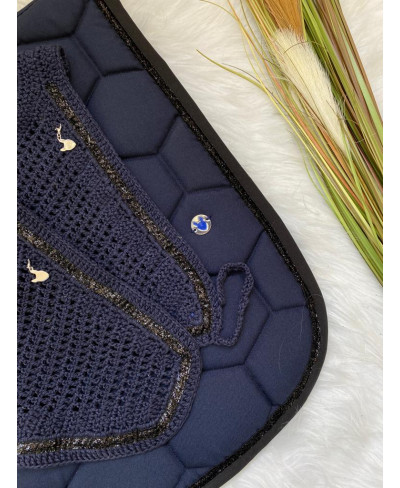 Bonnet Marine et Paillettes noires