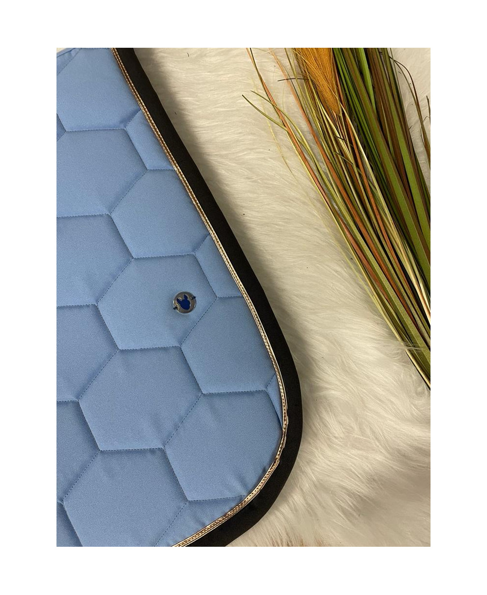 Tapis De Selle à Mémoire De Forme - Style Navajo - Marron Et Bleu - NEUF