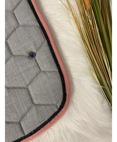 Tapis gris chiné bord vieux...