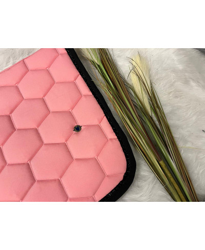 Tapis rose pâle et noir (172)