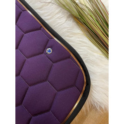 Tapis aubergine bord noir...