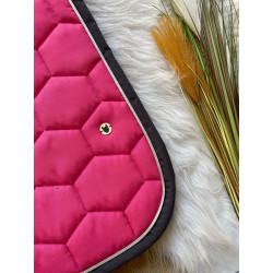 Tapis rose fuschia et marine