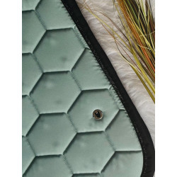 Tapis Vert amande bord...