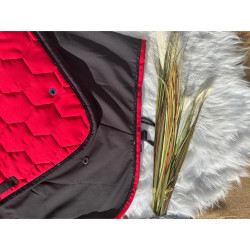 couvre reins noir bord...