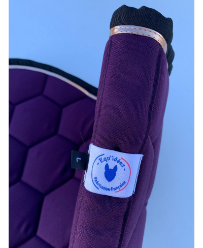 Tapis dressage Aubergine et Noir