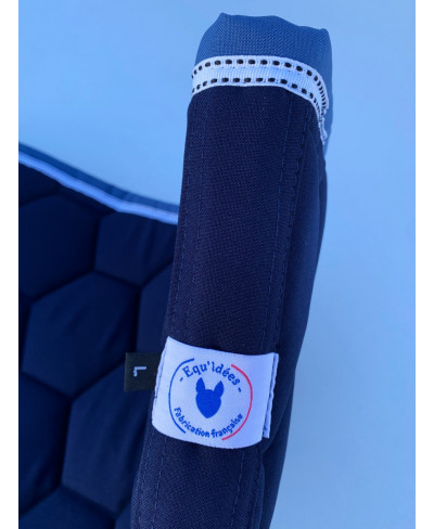 Tapis dressage Marine et Bleu glacier