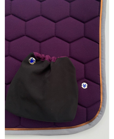Protèges étriers Noir et Aubergine