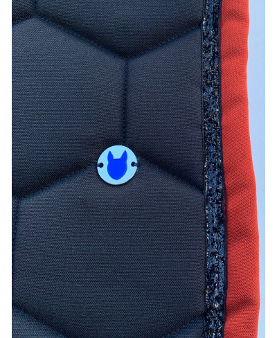 Tapis dressage Noir et Rouille