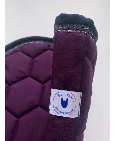 Tapis shetland aubergine et marine