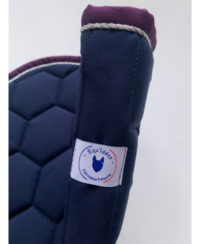 Tapis shetland marine et prune