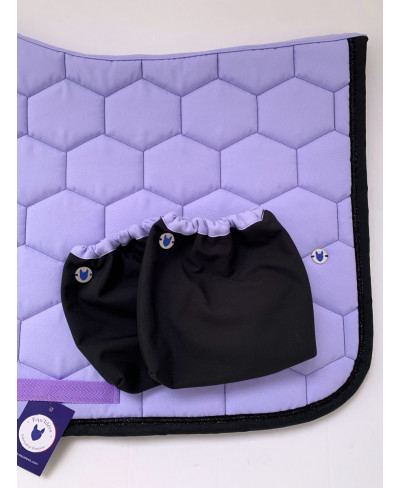 Protèges étriers Noir et Lilas