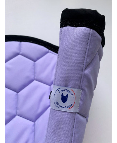 Tapis poney Lilas et paillettes noires