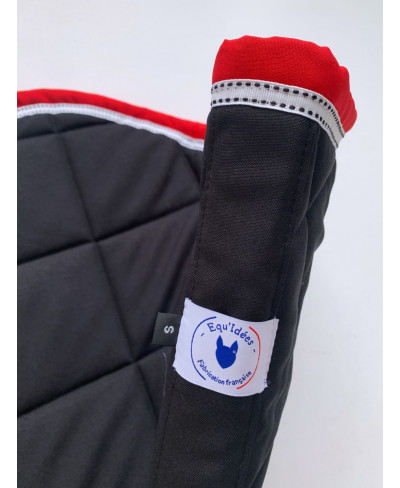 Tapis poney Noir et Rouge