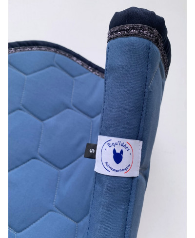 Tapis poney Bleu glacier et marine