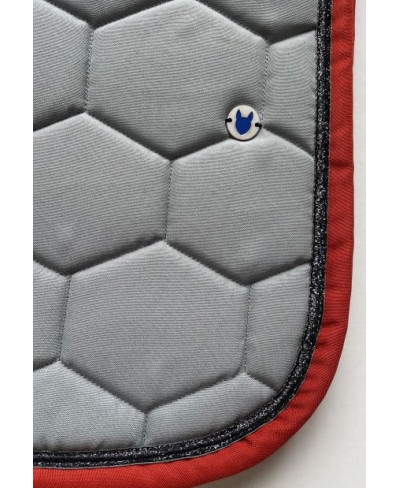 Tapis dressage Gris Béton et Terracotta