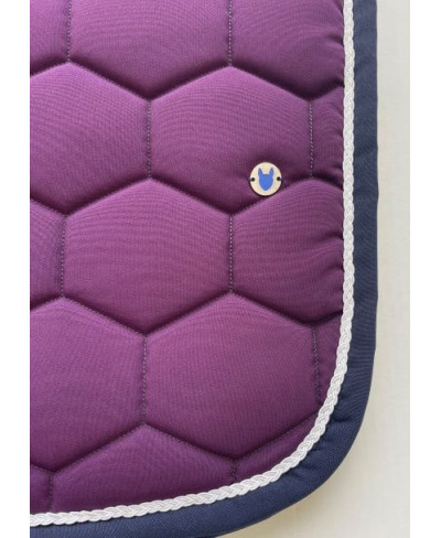 Tapis Dressage Prune, Marine et Blanc