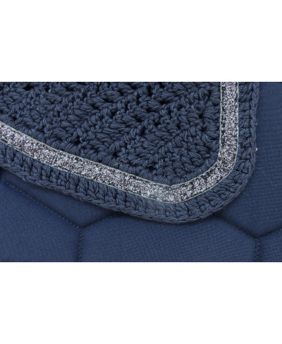 Bonnet Court FULL, Marine et Paillettes Anthracite