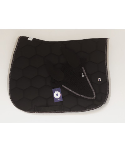 Bonnet Long COB, Noir et Paillettes Anthracite