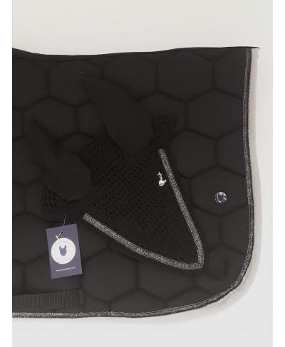 Bonnet Long FULL, Noir et Paillettes Anthracite