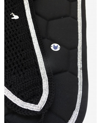 Bonnet Long FULL, Noir et Paillettes Argent