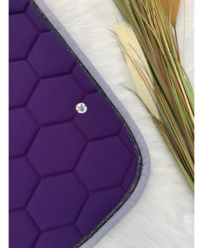 Tapis violet bord Gris...