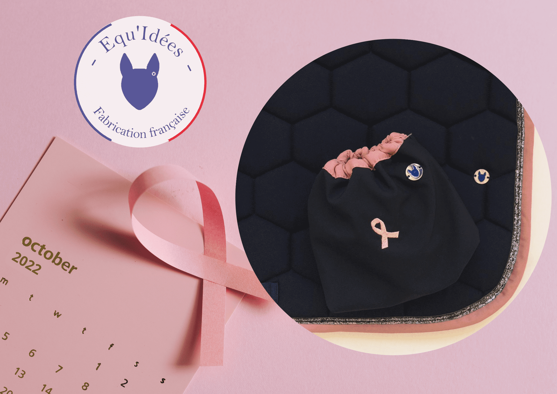 Equ'idées - Des pochons d'étriers spécialement conçus pour Octobre Rose !